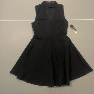 Lulu's Classic Black Mini Dress